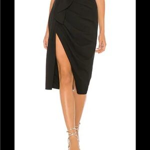 Katie May Ruffle Embellishment Midi length skirt